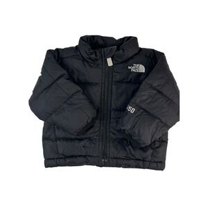 The North Face 550 Puffer Jacket Winter Coat Full‎ Zip Black Infant Size 3-6M